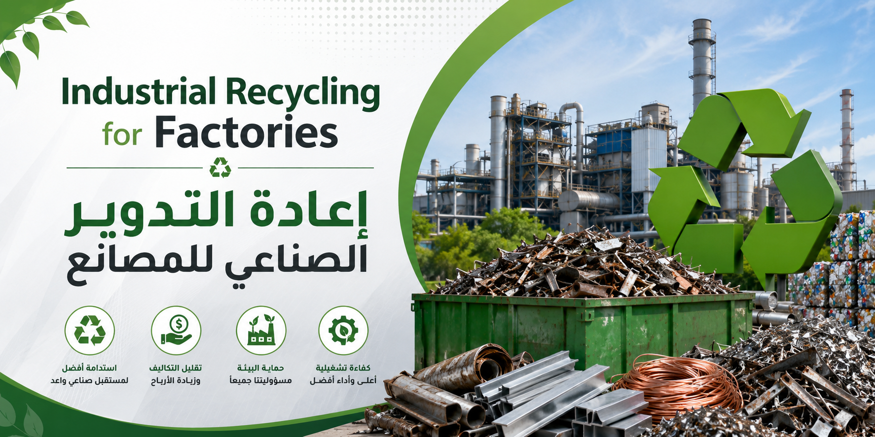 Industrial Recycling for Factories | إعادة التدوير الصناعي للمصانع