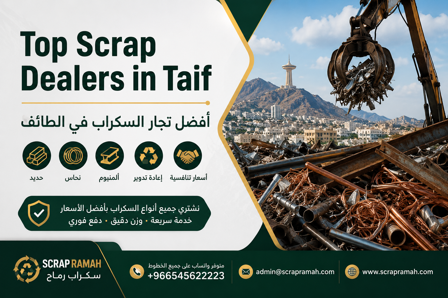 أفضل تجار السكراب في الطائف