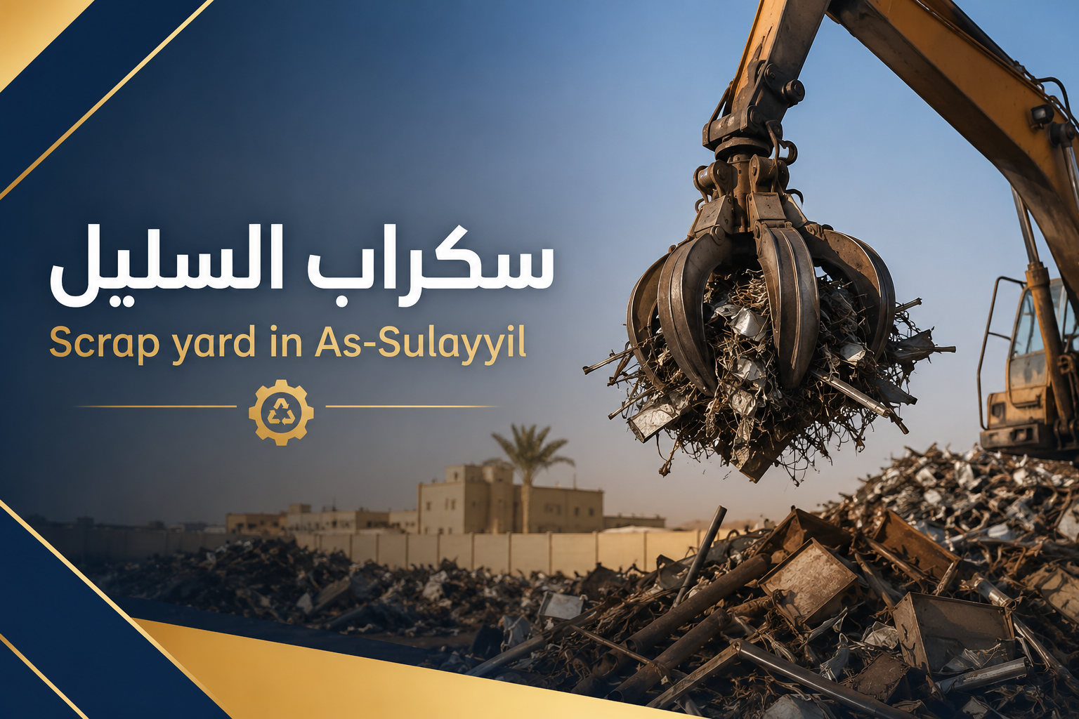 Scrap yard in As-Sulayyil
