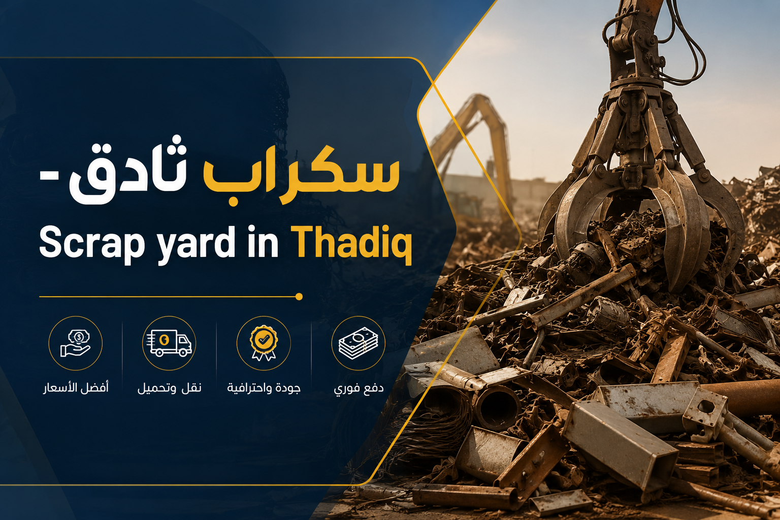 Scrap yard in Thadiq
