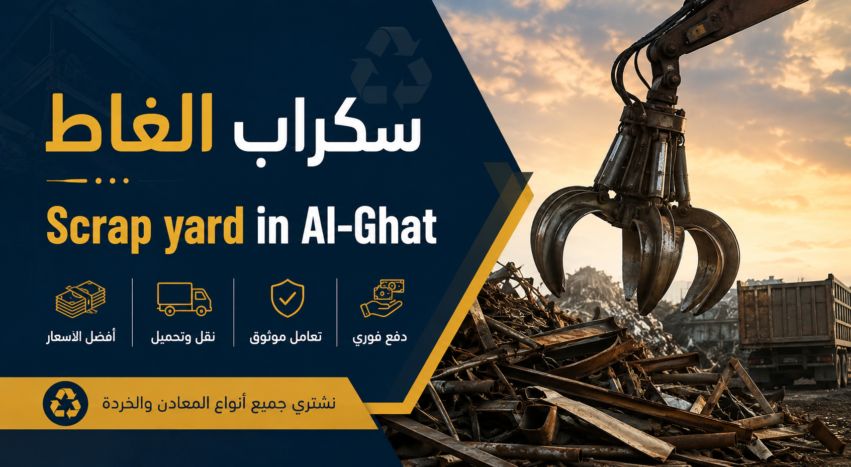 Scrap yard in Al-Ghat