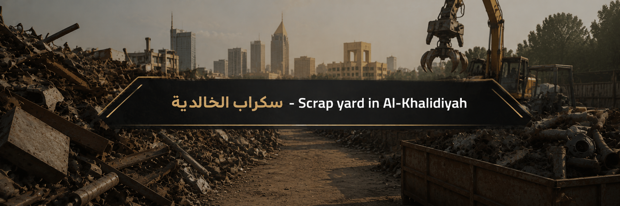 Scrap yard in Al-Khalidiyah