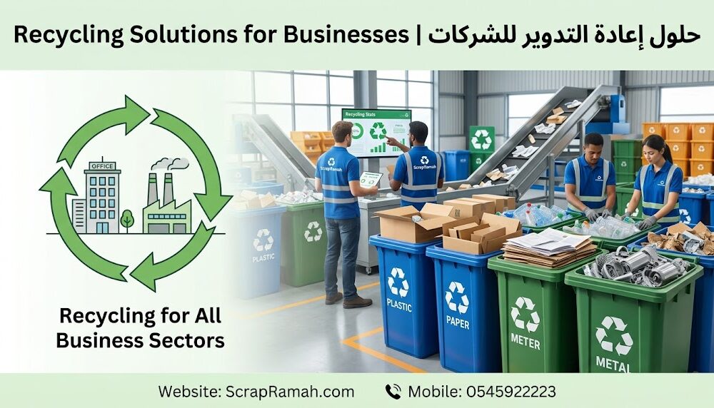 Recycling Solutions for Businesses حلول إعادة التدوير للشركات