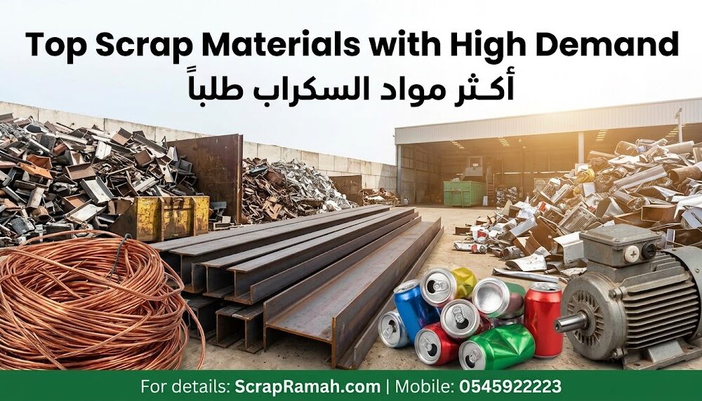 Top Scrap Materials with High Demand أكثر مواد السكراب طلباً
